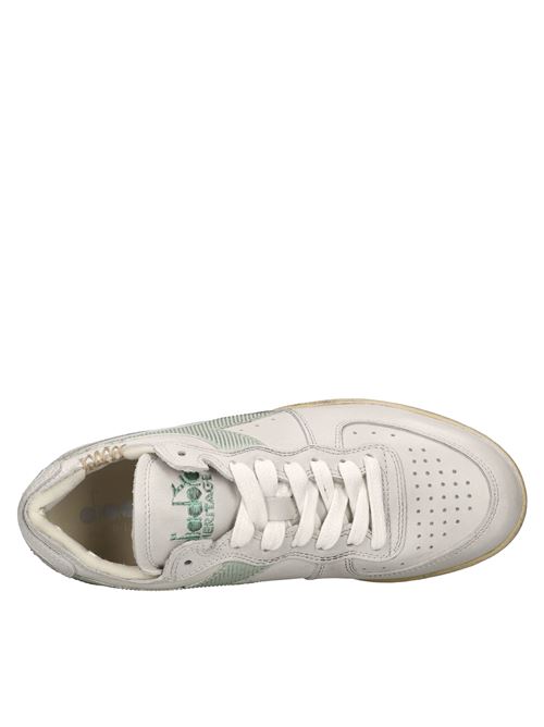 Leather trainers DIADORA HERITAGE | MI BASKET ROW CUTBIANCO-VERDE